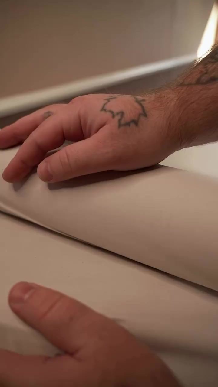 Geometric fineline tattoo inspired by Portuguese azulejo tile patterns